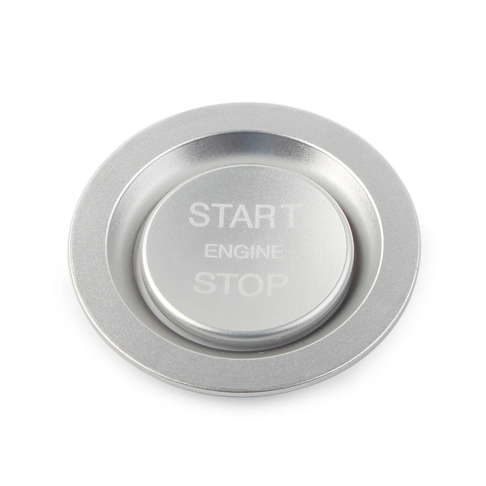 Bouton De Démarrage Du Moteur Sans Clé De Voiture CNC, Avec Anneau