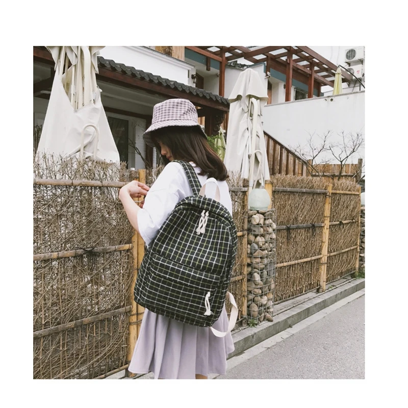 Japan Style 2 pcs Women Backpack Suede Girls School Bags Travel Bag Female Large Capacity | Багаж и сумки
