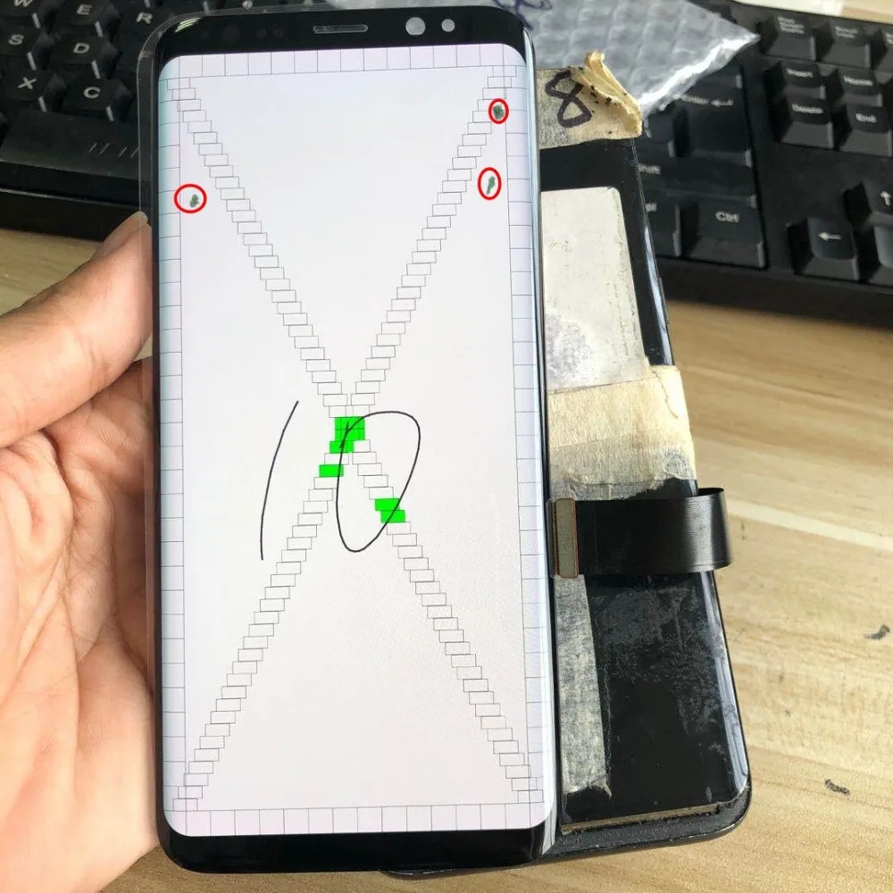 With Dead Pixels Original LCD For Samsung Galaxy S8 lcd G950 SM-G950F LCD Display Touch Screen Digitizer no Frame Assembly Part