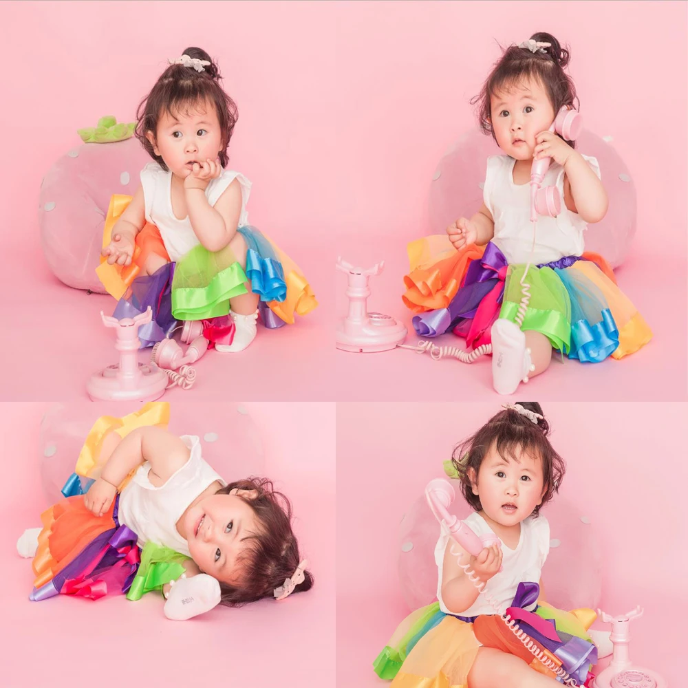 

New Summer Baby Girls Tutu Skirts Girls Skirt Children Rainbow Tutu Baby Toddler Pettiskirts Kids Skirt Girl Tulle Tutus