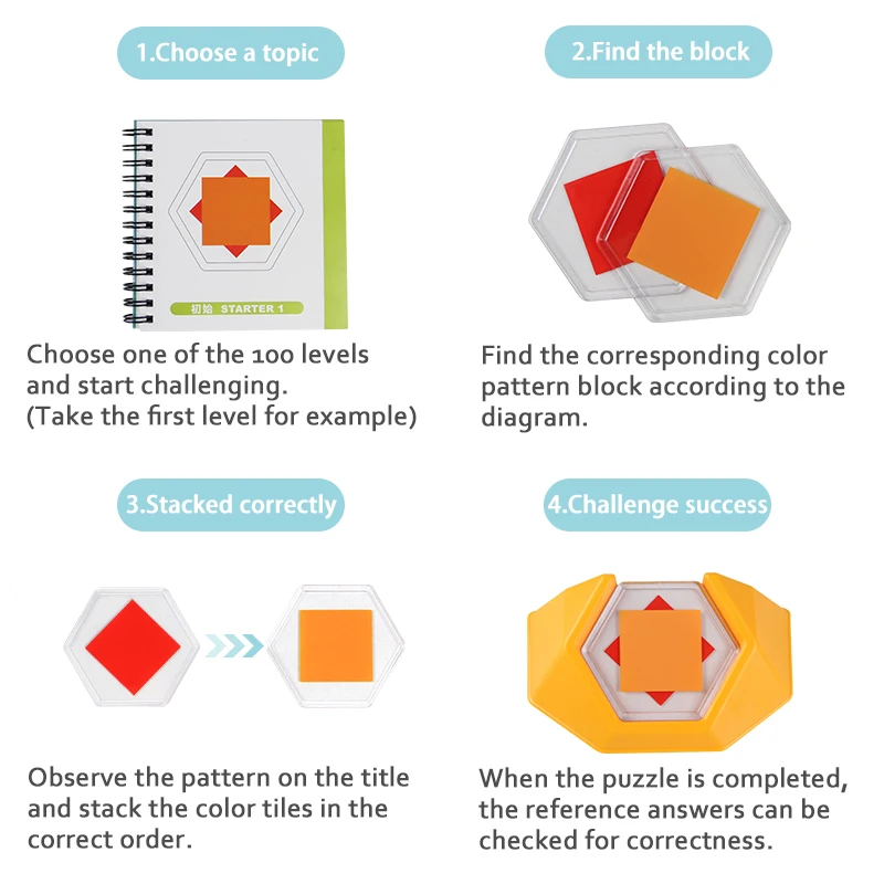 Spot Tangram 100 Challenge цветной код головоломка игра головоломка игрушка дети развивают логику игры пространственные навыки мышления игрушка