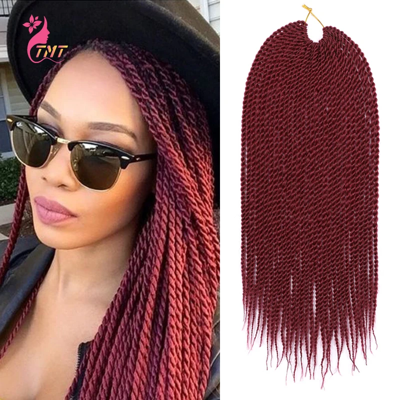 

30roots Senegalese Twist Crochet Braids Hair Ombre Synthetic Havana Mambo Twist Braiding Hair Extensions Red 14 18 22Inch