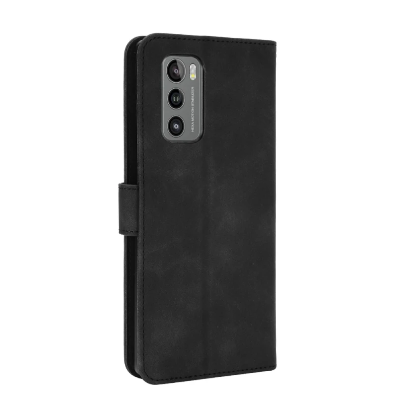 For LG Wing 5G Mobile Phone Protective Case Solid Color Magnetic Buckle Horizontal Flip Calf Texture PU Leather Case with Holder