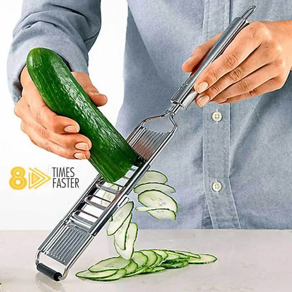 

A Set Mandolin Slicer Stainless Steel Multi-function Manual Adjutsable Peeler For Fruits And Vegetables Kitchen Supplies Grater
