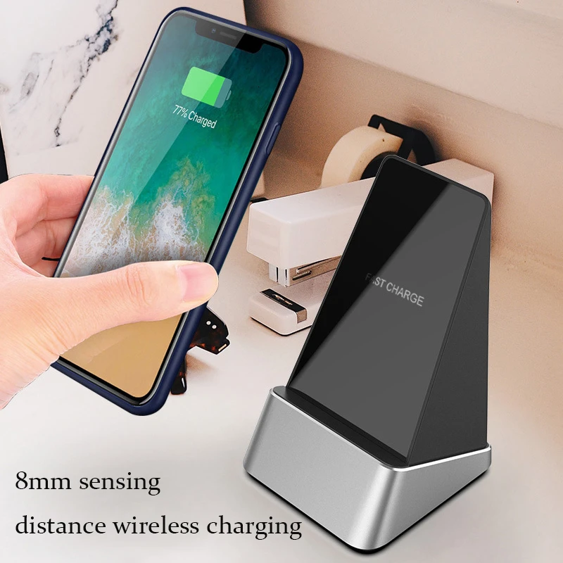 

15W Qi Wireless Charger For Samsung S10 Plus S9 S8 Note 10 9 8 Qi Fast Charger Stand For iPhone 11 Pro XS Max XR X Phone Holder