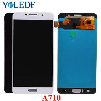 

A710 Super Amoled LCD For Samsung Galaxy A7 2016 A7100 A710F A710M A710Y Display Touch Screen LCD Digitizer Assembly Replacement