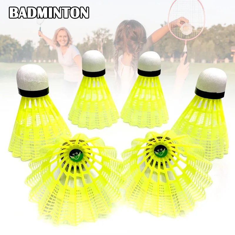 Nylon Badminton Shuttlecock Badminton Ball with Great Stability Durability Indoor Outdoor Sports Training Balls