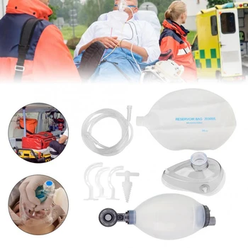 

Silica Gel Adult Manual Simple Breathing Apparatus Resuscitator Ambu Bag First Aid Kit Tools Oxygen Machine