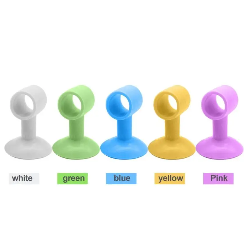 2/4/6/8/10pcs Anti Collision Silicone Door Handle Silencer Crash Pad Suction Cup Type Cabinet Door Handle Lock Silencer Fender