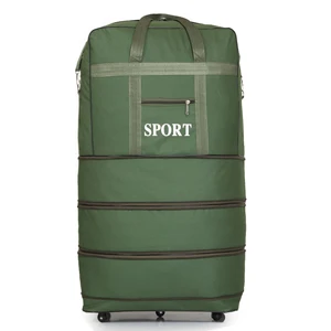 Складной чемодан на колесиках 28 дюймов - Цвет: Army Green
