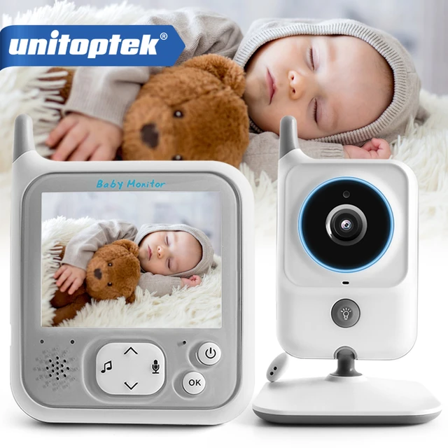 Moniteur bébé sans fil - Baby Monitor audio, caméra infrarouge, écran LCD -  Berceuse, interphone, talkie walkie