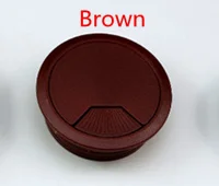 Coffee colour 2 шт., 50 мм, АБС-пластик, отверстие для кабеля, круглый стол, кабельная втулка для компьютерного стола, защита провода, органайзер, мебельная фурнитура - Цвет: Coffee colour