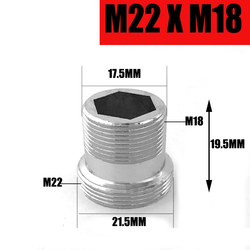 Hosszas Design M22 Aprópénz hogy 16 18 20 22 24mm Apaállat X Apaállat csaptelep Adapter konyhai mosdó Sárgaréztábla vize Magnószalag vegyes Garas