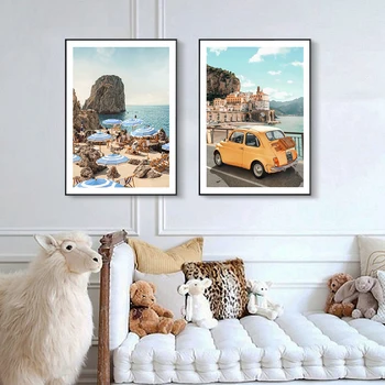 

Nordic Decoration Tourist Lanscape Wall Art Canvas Poster and Print Canvas Painting Decor Picture for Living Room Home Decor