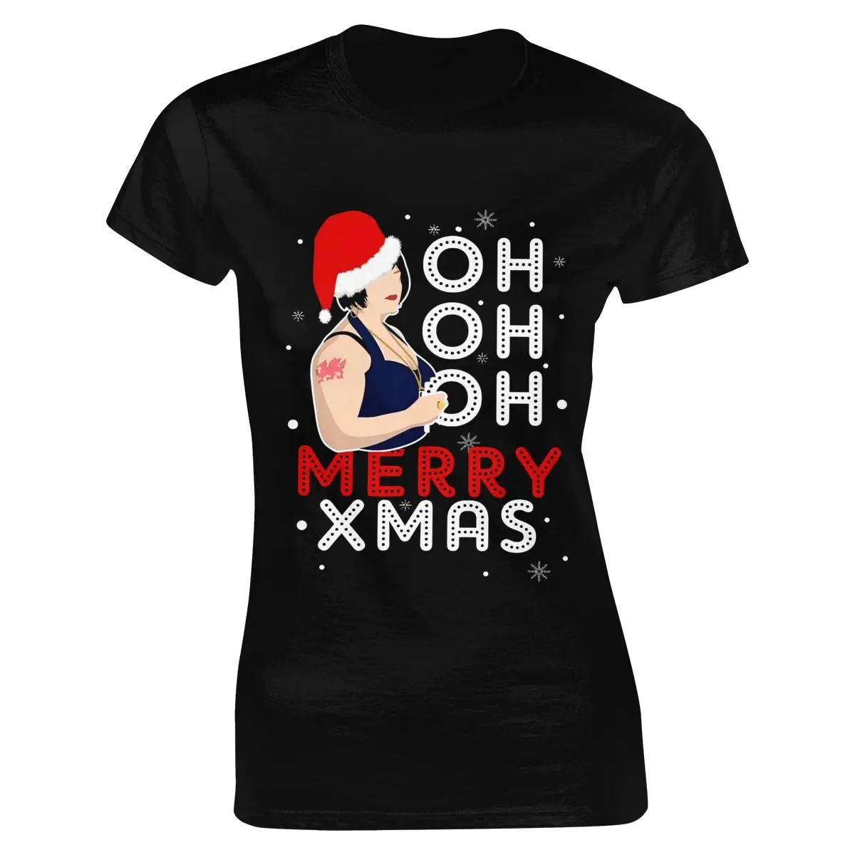 

Kids & Adults Tee Print Casual Gavin & Stacy Nessa Oh Oh Oh Merry Christmas Cotton O-neck Short Summer Regular Cn(origin)