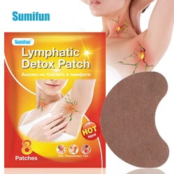 8/24/80/160Pcs Sumifun Lymphatic Detox Patch Herbal Medicine Lymph Nodes Neck Lymphatic Drainage Medical Plaster Health Care