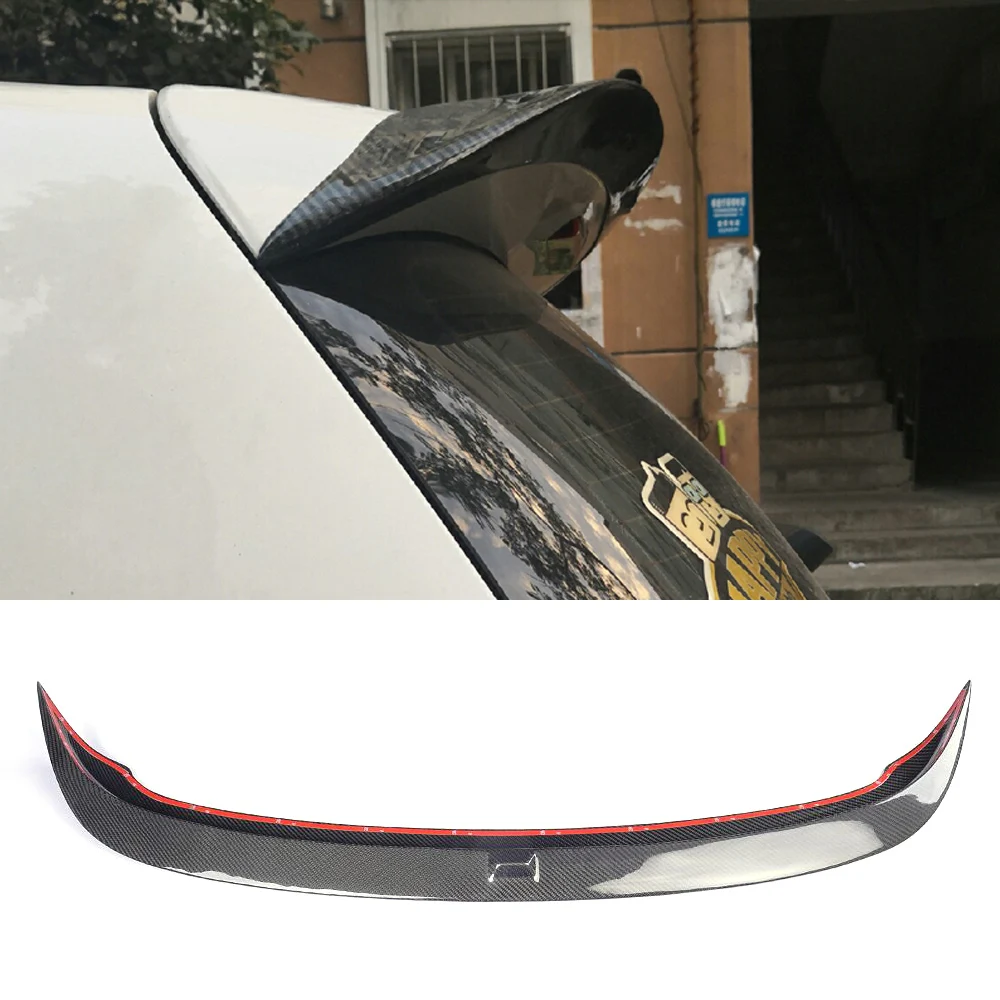 Carbon Fiber / ABS Gloss Rear Roof Spoiler Wing Lip For Volkswagen VW Golf 6 MK6 VI GTI R20 2010-2013 Not for Standard Primer