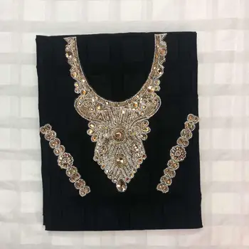 

Swiss Polish Lace Fabric Soft Swiss Voile Material Cotton Lace For Garment with Diamond-filled Necklace LC30