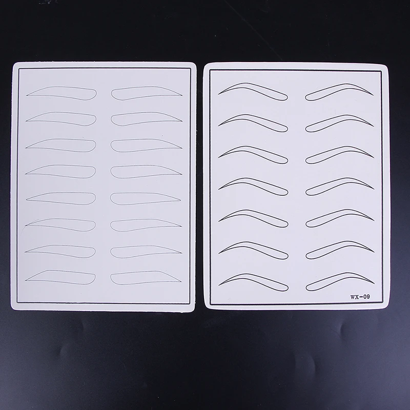 1pc Silicone Makeup Eyebrow Tattoo Practice Skin white 19.5X14.5cm Fake Practice Skin For Tattoo Machine