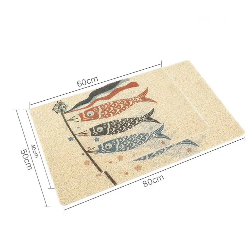 Newly Cats Litter Mat No Phthalate Non-Slip Grinding Claw Traps Litter Mats Soft PVC Pads