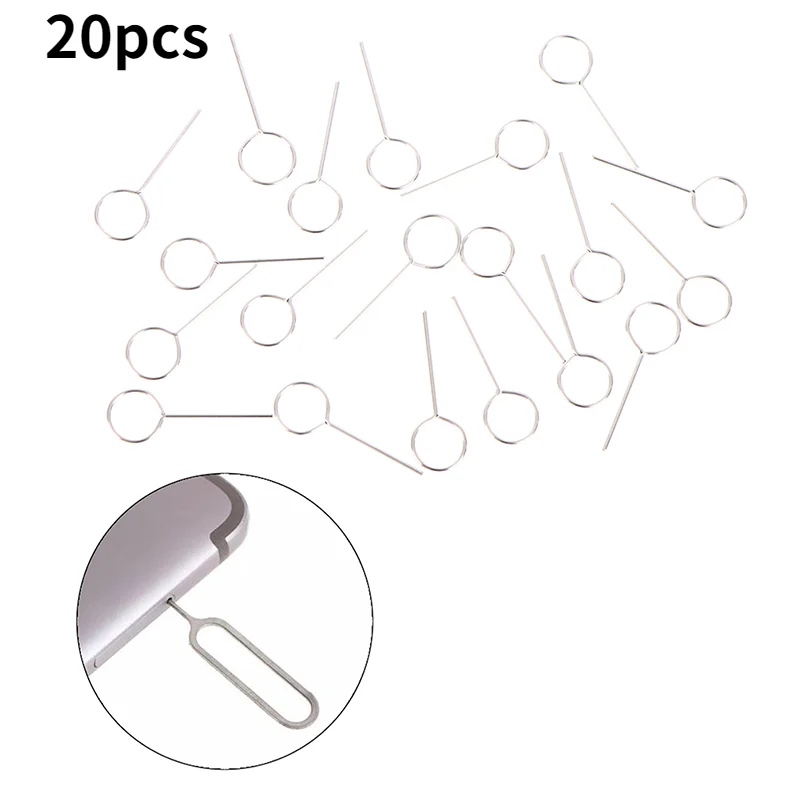 20Pcs Sim Card Tray Ejector Strumento Di Rimozione Chiave Pin Per Iphone Apple Plus Huawei Xiaomi Redmi Phone