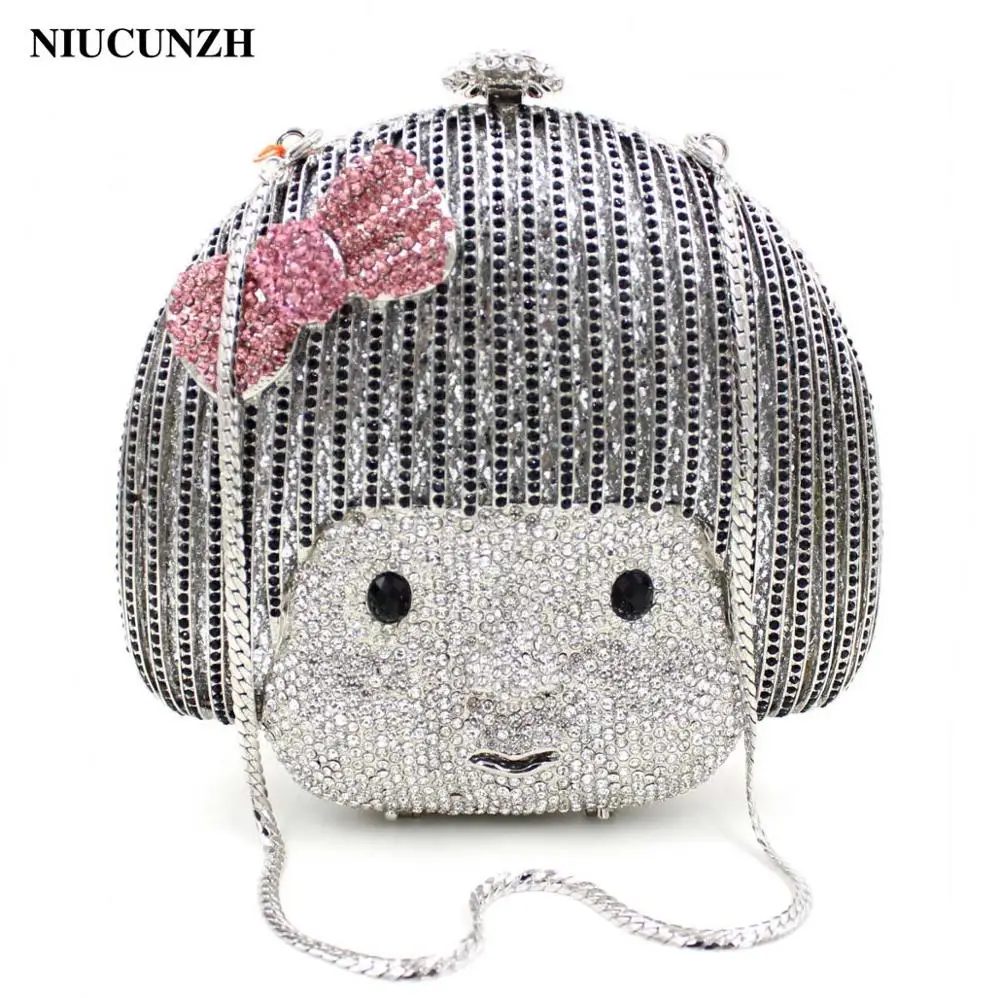 

NIUCUNZH Crystal Women Evening Bag Women Handbags Luxury Designer 2019 Ladies Diamond Party Handbag Bridal Wedding Clutch Bag