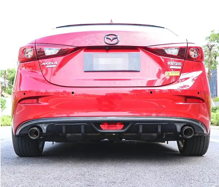 Для Mazda 3 Axela ABS задний бампер диффузор защитные бамперы для- SC Axela набор бампер задний спойлер