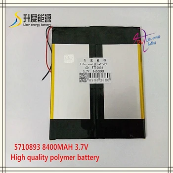 

3.7V 8400mAH SD 5710893 (polymer lithium ion battery) Li-ion battery for tablet pc,DVD;Power bank,E-BOOK