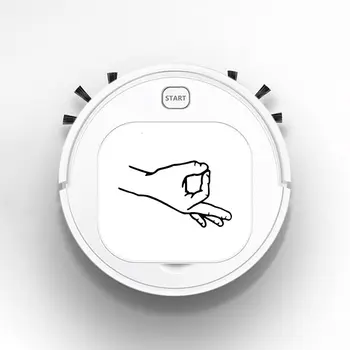 

Robot Vacuum Cleaner Intelligent Automatic Mopping Clean Robot for Hard Floor Carpet Interesting Pack Circle Game Hand Finger