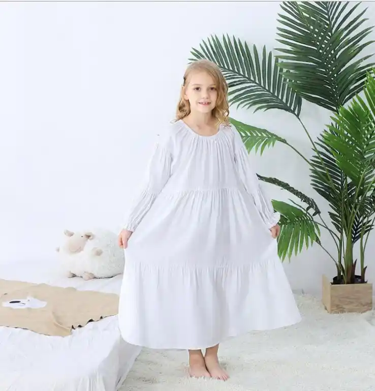 girls white nightdress