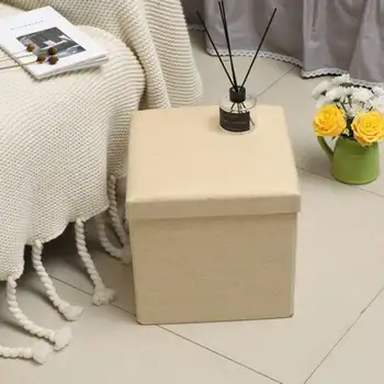 

foldable superimposable save space large capacity used as stool foot seat organize