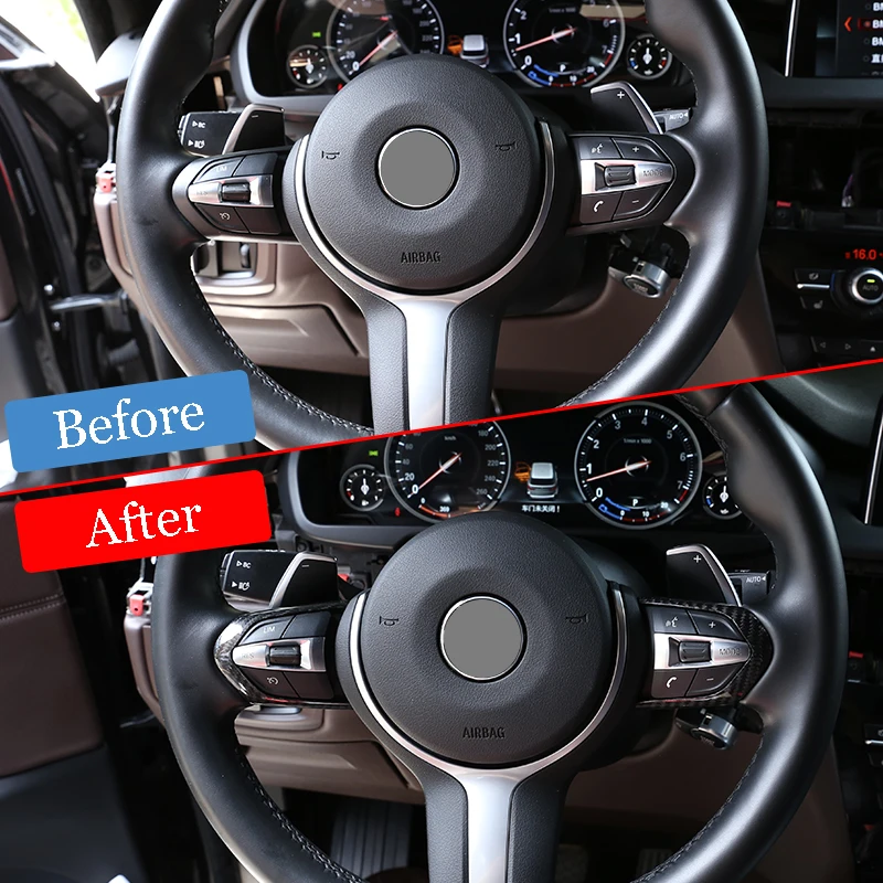 Кнопки рулевого колеса из углеродного волокна для BMW F20 F22 F21 F30 F32 F33 F36 F06 F12 F13 X5 F15 X6