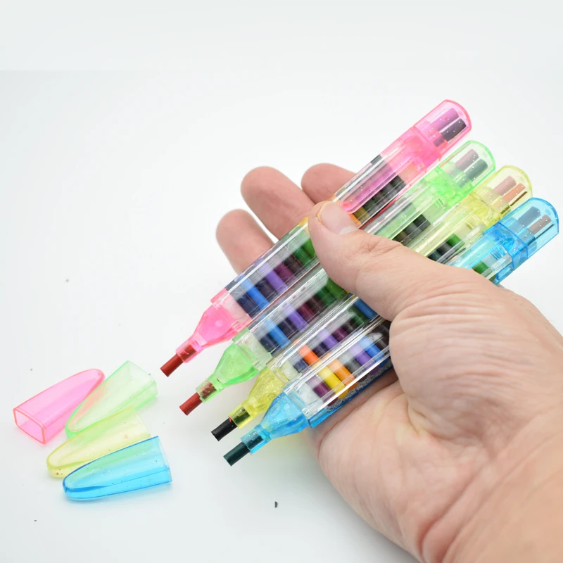 

20 Colors/1PC Cute Kids Oil Pastel Creative Colored Graffiti Pen Drawing Picture Supplies Student Stationery Gift