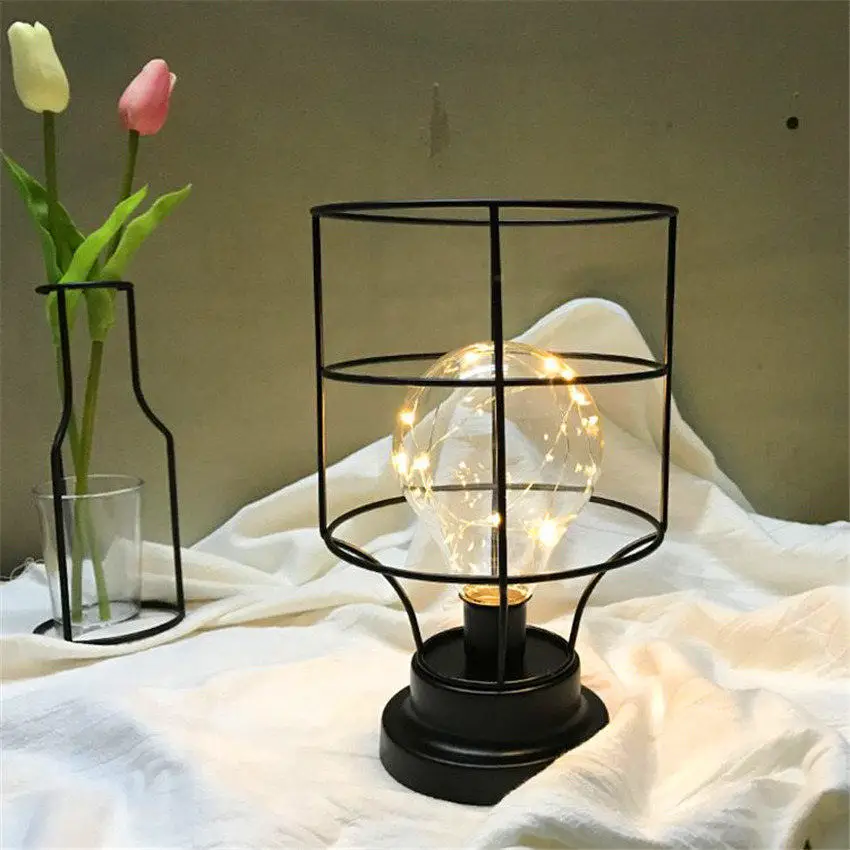 Современный Лофт настольная лампа ретро Эдисона лампочка Лампе де шевет спальня гостиная Настольная лампа для чтения настольная прикроватная лампа - Цвет абажура: 5