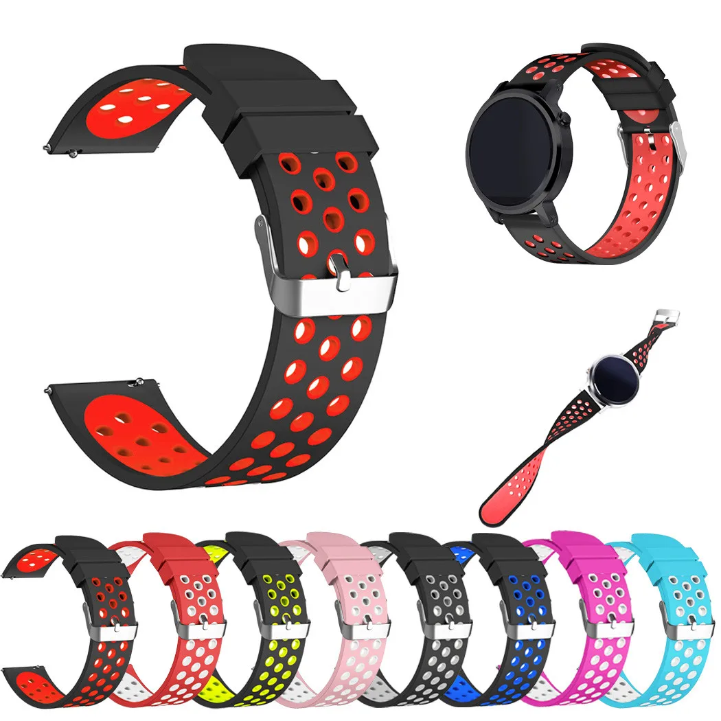 Силиконовый браслет ремешок для Xiaomi HuaMi Amazfit 2/2S часы Stratos несколько цветов мода для взрослых#20