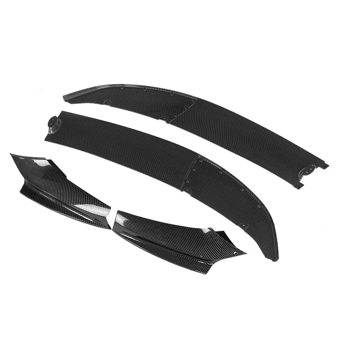 New 4x Car Front Bumper Lip Diffuser Splitters Body Kit Aprons Cover Guard Trim For BMW F10 5 Series 535i 528i M Sport 2011-