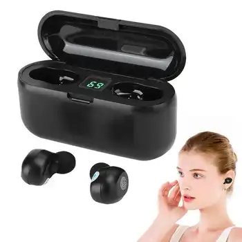 

F9 Touch LED Digital Display Bluetooth 5.1 Earphone Binaural True Wireless Battery for Smartphone
