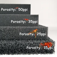 aquarium accessories Practical Biochemical decoration Cotton Sponge Aquarium Filter Fish Tank Pond Black Foam sponge Tank 1