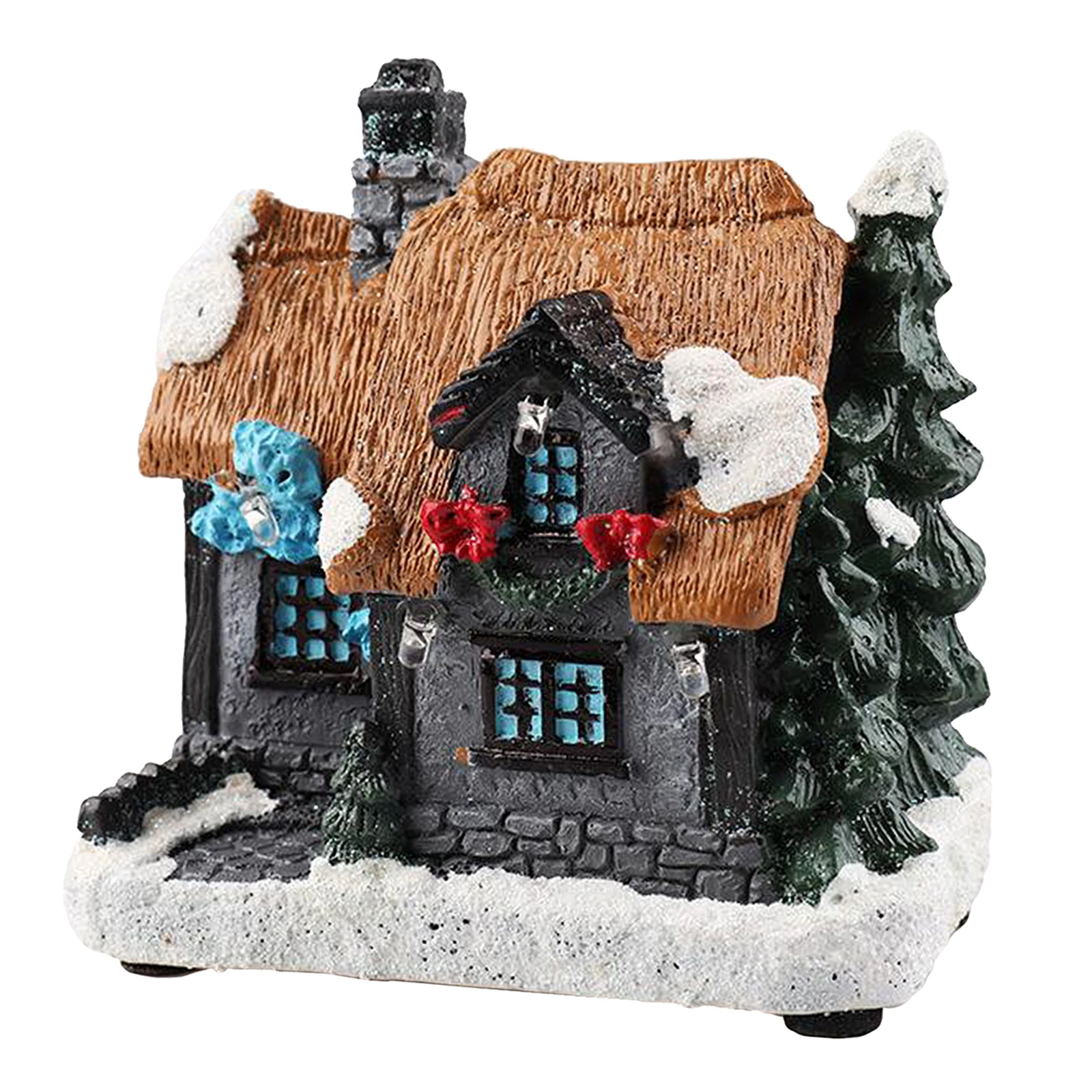 Christmas Village House w/ Warm LED Light Holiday Gift Xmas Decor Indoor Pinon Guitar Case Gift Cinnamon Town Village Status Christmas Village House w/ Warm LED Light Holiday Gift Xmas Decor Indoor Pinon Guitar Case Gift Cinnamon Town Village Status