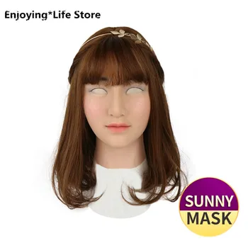 

Silicone Mask Transgender Realistic Skin Crossdresser Silicone Shemale Latex Sexy Cosplay for Male Real Halloween Party Supplies