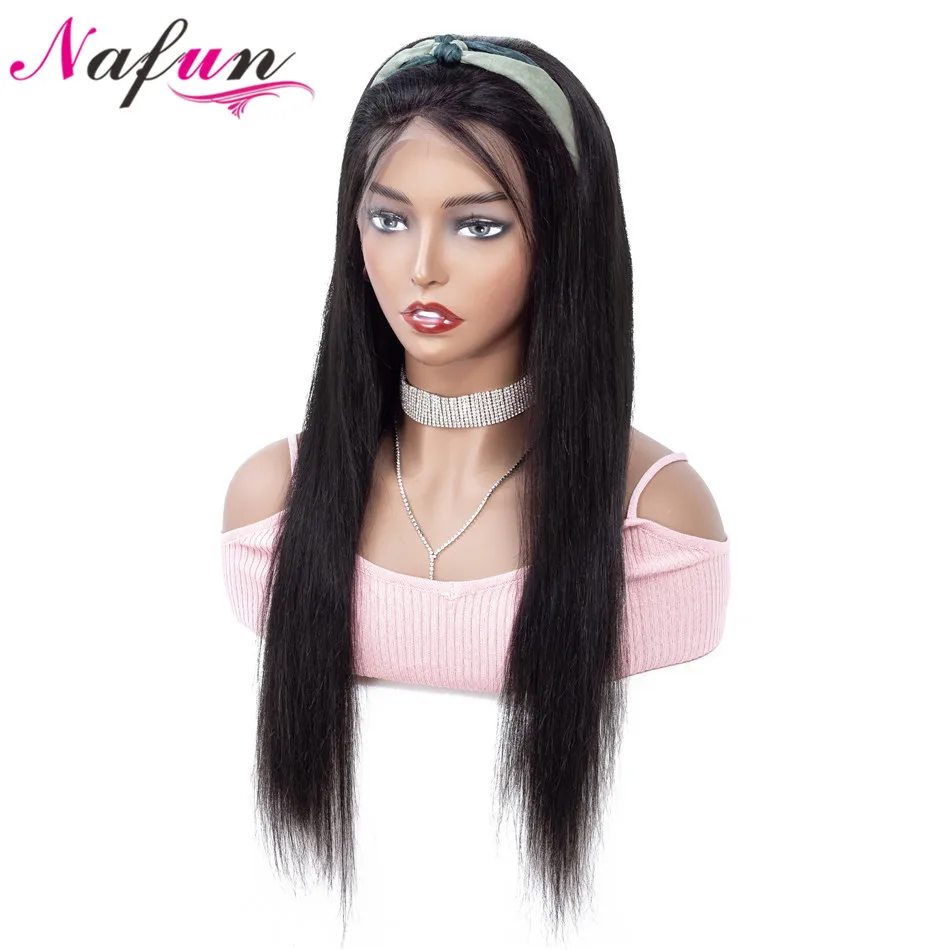 

Nafun 30 Inch 13x4 Lace Front Human Hair Wigs Pre Plucked Brazilian Straight Lace Front Wig Remy Hair Lace Wig Human Hair
