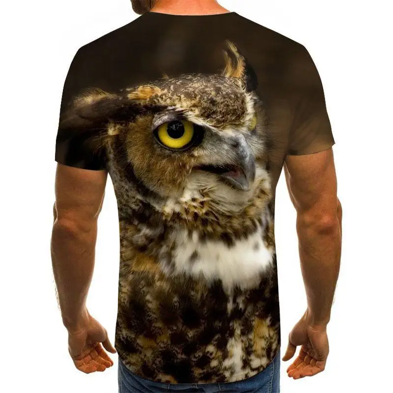 2021 summer new style 3D printing birds men's and women's casual T-shirt fashion trend young handsome T-shirt top 2021 summer new style 3D printing birds men's and women's casual T-shirt fashion trend young handsome T-shirt top