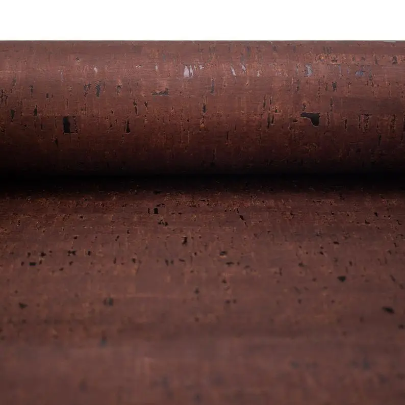 

Dark brown Portuguese cork fabric textile supplies cork sheet cork fabric textile COF-296