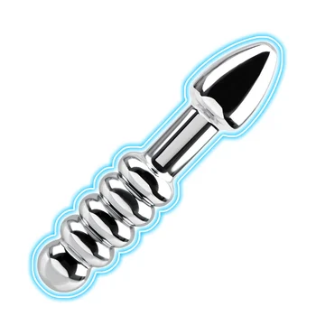 Stainless Steel Dildo Anal Stimulation Double Head Butt Plug Prostate Massage Metal Anal Plug Sex Toys for Men Women 2