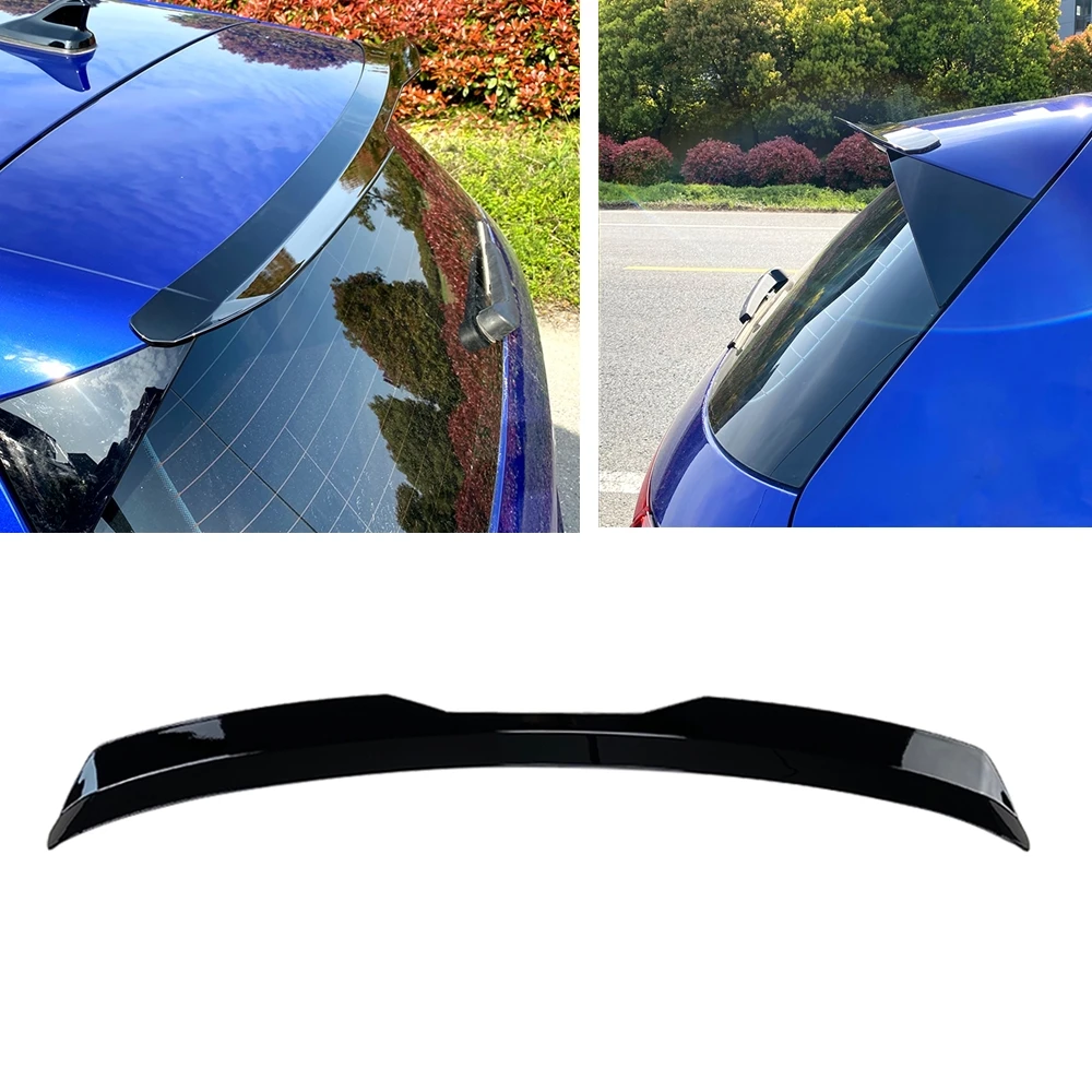 

Rear Roof Spoiler Wing For Volkswagen VW Golf 8 MK8 MK-VIII 2020-2023 Carbon Fiber Look Tail Window Trunk Lid Splitter Upper Lip