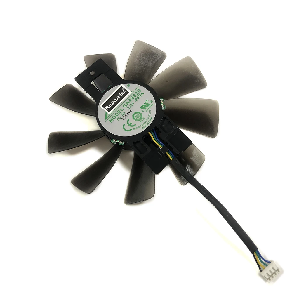 Кулер VGA GAA8B2U/GAA8S2U RX480 100 мм 480 А 4 контакта Для Охлаждения видеокарты Powercolor AXRX 4GBD5