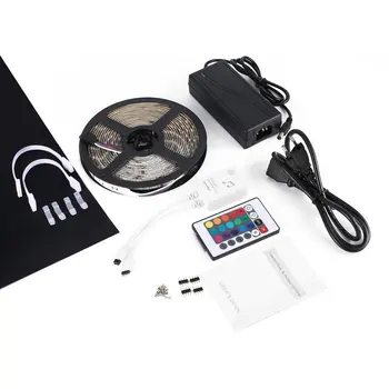 

ICOCO 12V Music Activated LED Strip Lights RGB LED Control Box Wireless Remote Controller Power Adapter Colorful Lighting Sale
