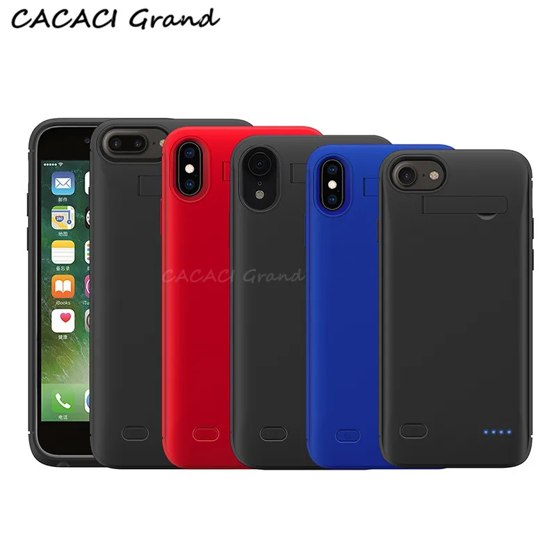 

Battery Case Power Bank Charging Case for IPhone 11 pro max 6 6s 7 8 6s Plus x xr xs max Battery Charger Back Case Cover stand