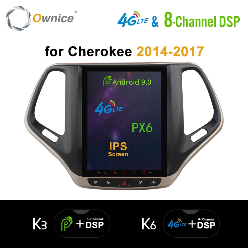 Ownice HDMI вертикальный экран PX6 8 ядер Android 10 Автомобильный DVD Радио 4G DSP GPS навигация