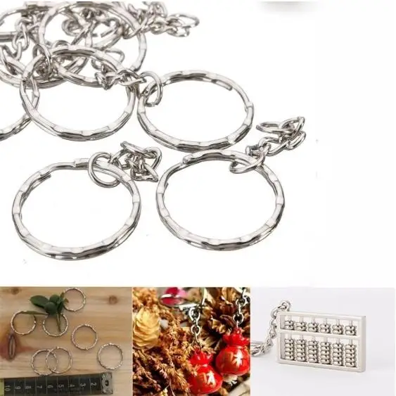Key rings Keychain Split Ring Metal Blank Keyfob Key Pendant Charms Holder Link Rings DIY Chains 10/50Pcs key chains,key rings,metal keychain,key chain accessories